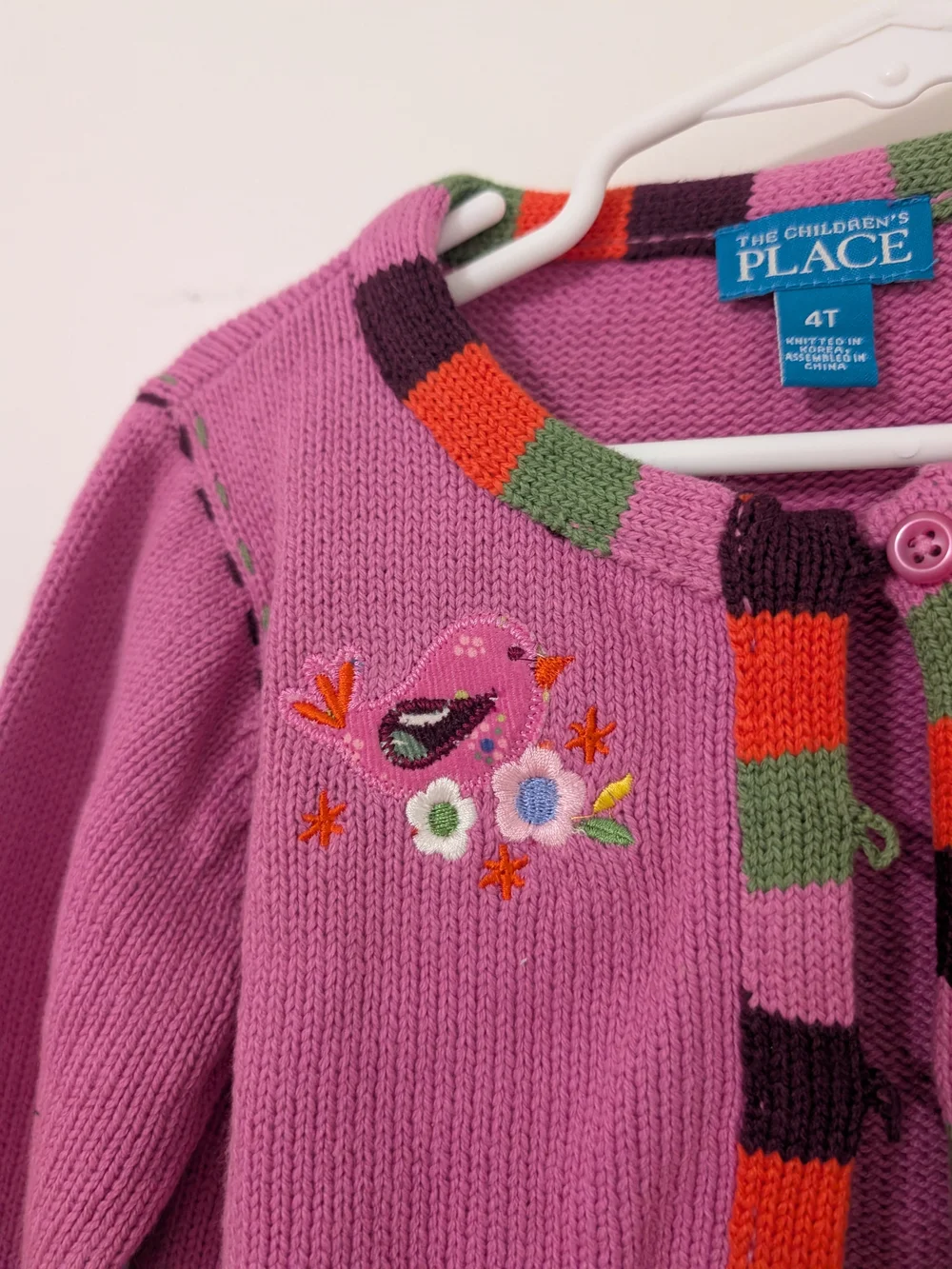 Y2K Children's Place 4T Girl Doll Cardigan Jeans Skort 3 Piece Outfit